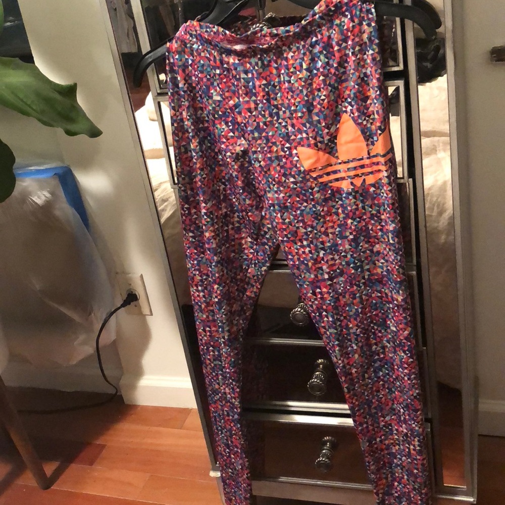 Adidas multi color leggings